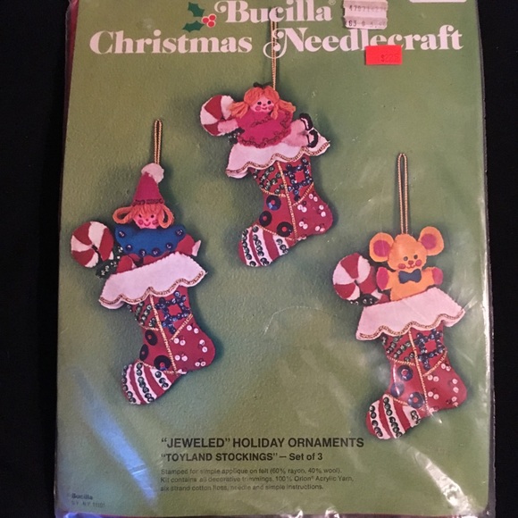 Bucilla Holiday Vintage Felt Christmas Ornament Kit Poshmark